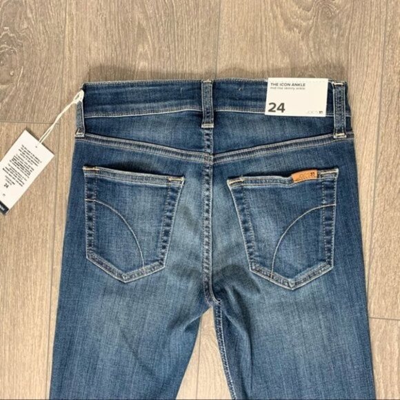 Joe's Jeans Skinny Jeans Icon Ankle Sonoe Denim dark wash raw hem mid rise - Picture 13 of 16